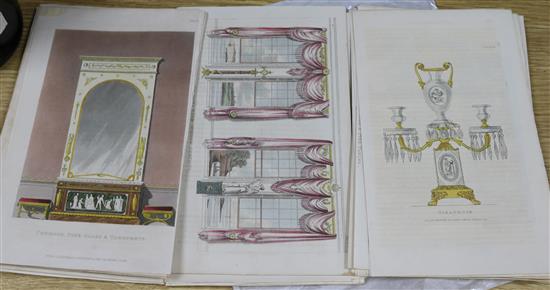 Thirty one hand coloured engravings from Ackermanns Repository